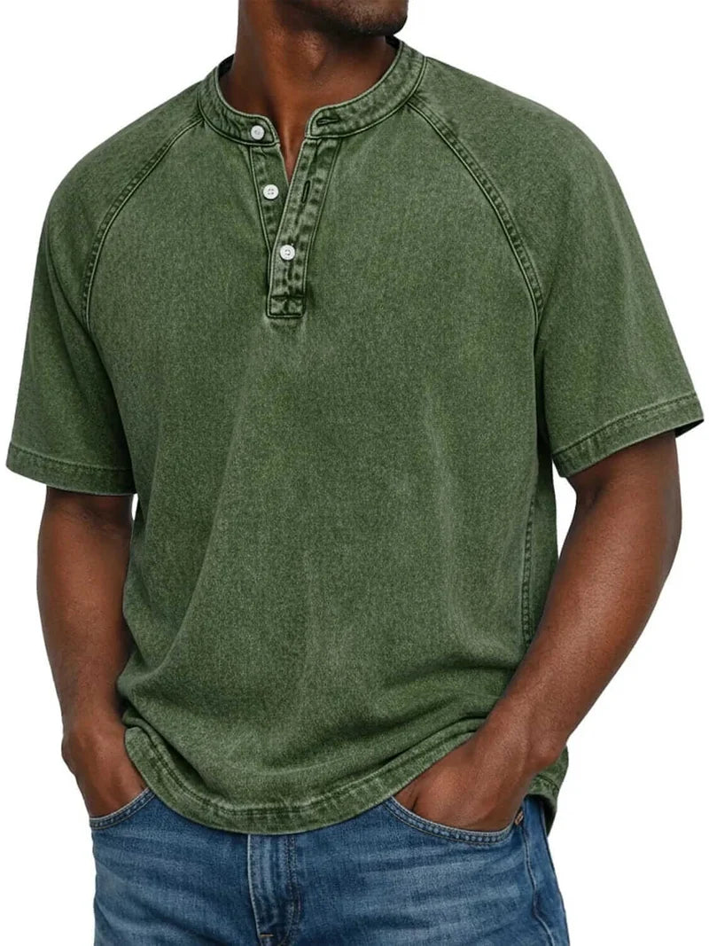 Camiseta Henley – Básica