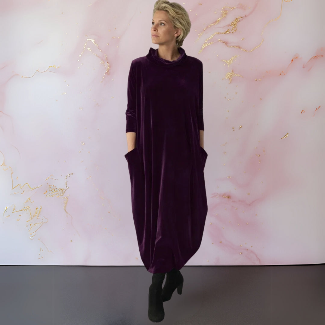 Vestido Elena – Maxi de terciopelo